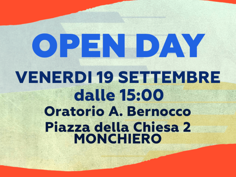 TI ASPETTIAMO ALL’OPEN&nbsp;DAY!