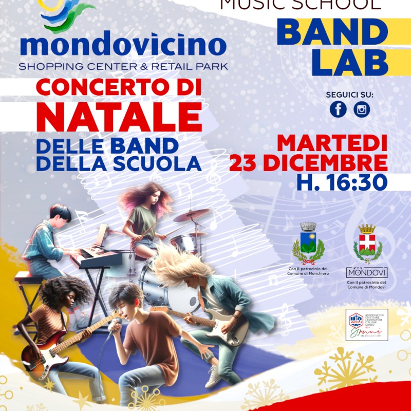 23/12/2025 CONCERTO DI NATALE BAND LAB A&nbsp;MONDOVICINO