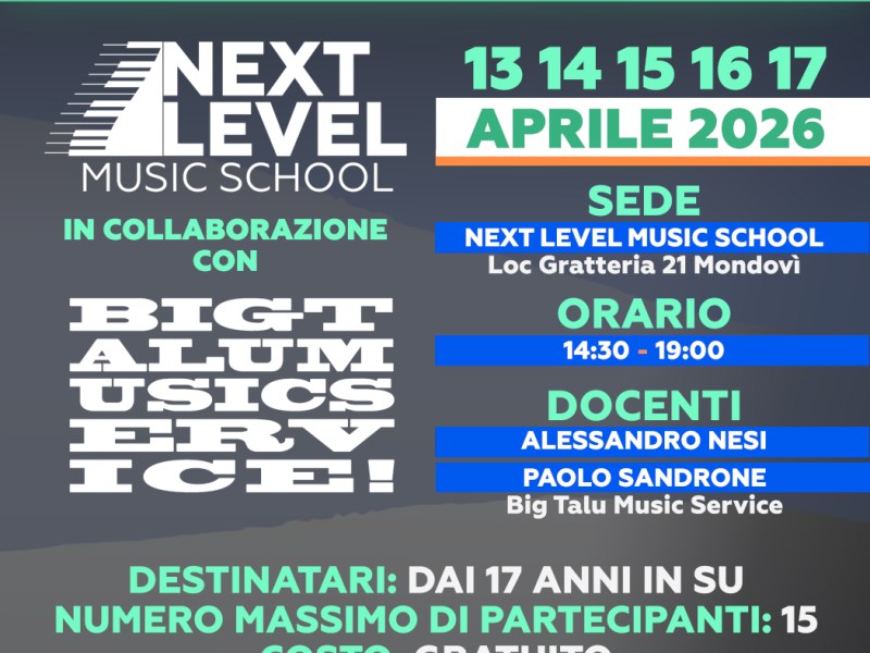 MASTERCLASS PER TECNICO AUDIO, LUCI E&nbsp;VIDEO